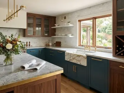 Calacatta Gold Marble Apron-Front Farmhouse Kitchen Sink - 4 - MarbleCenter